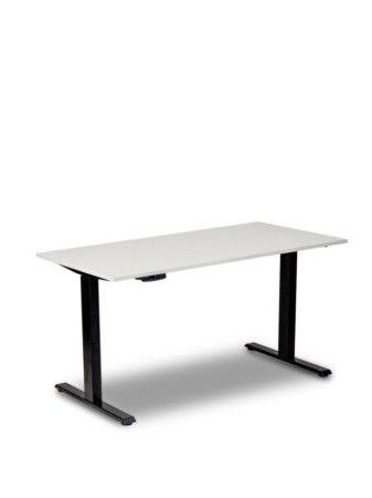 Mesa Elétrica Nord 1365x700x700mm - Tampo Branco e Estrutura Preta