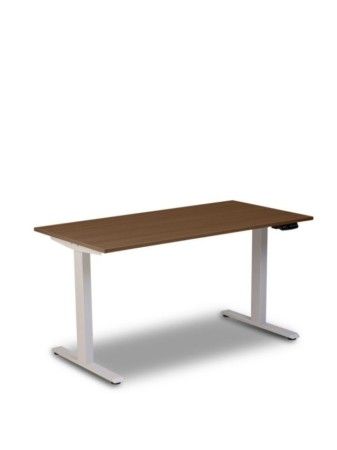 Mesa Elétrica Nord 1200x700x700mm - Tampo Carvalho Munique e Estrutura Branca