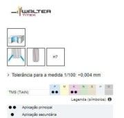 ALARGADORES HSC DE METAL DURO - WALTER DO BRASIL - QTD. 01 - 6354377