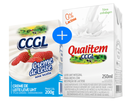 Combo UHT Zero Lactose + Creme de leite Nova receita 17%