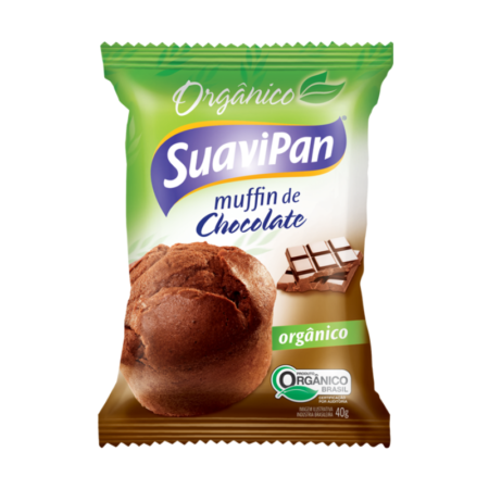 Muffin Orgânico Suavipan Chocolate dp 12x40g