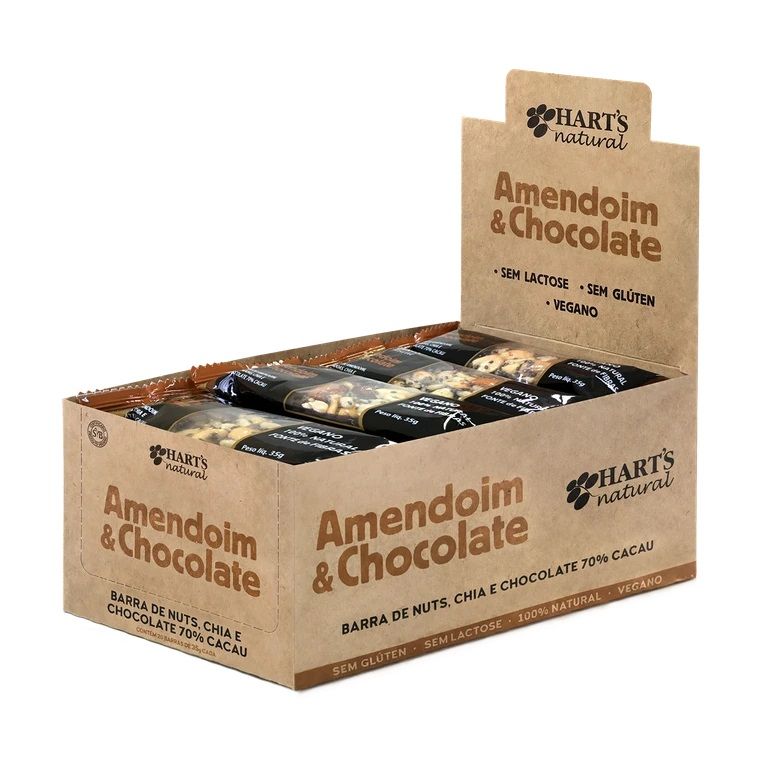 Barra Nuts Harts Amendoim e Chocolate dp 20x35g