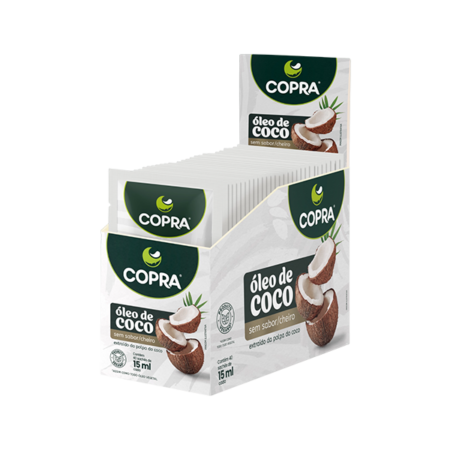 Óleo de Coco Copra Sem Sabor Sachê 40x15ml