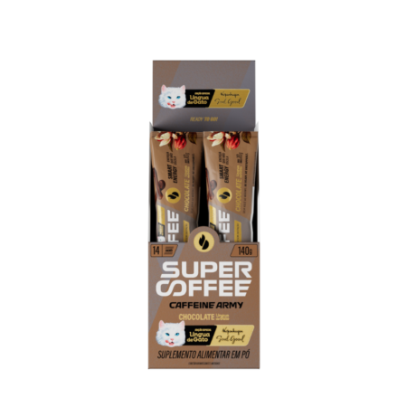 Supercoffee 3.0 Caffeine Army Língua de Gato To Go dp 14x10g