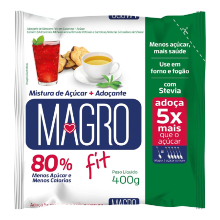 Açúcar Stevia Magro Light refil 400g