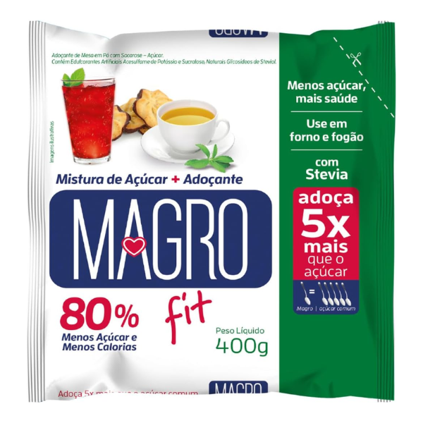 Açúcar Stevia Magro Light refil 400g