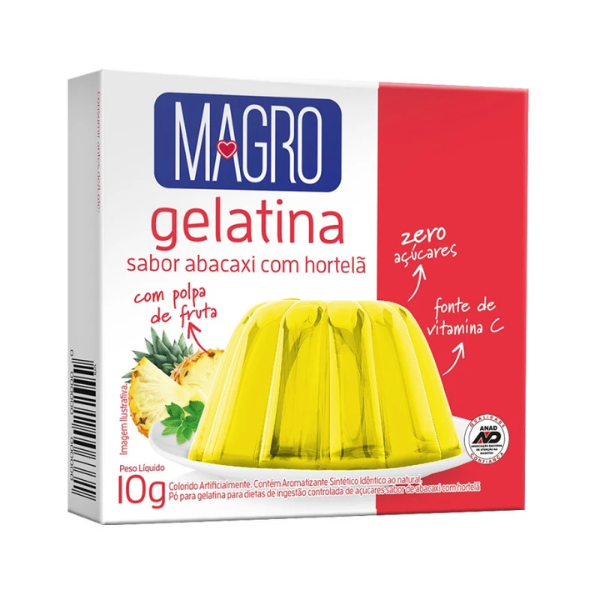 Gelatina Zero Magro Sucralose Abacaxi 10g