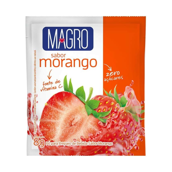 Refresco Zero Magro Morango dp 15x8g