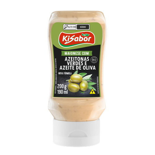 Maionese Kisabor Azeitonas Verdes 200g