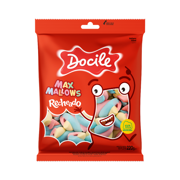 Maxmallows Docile Twist Color 1 Baunilha 250g
