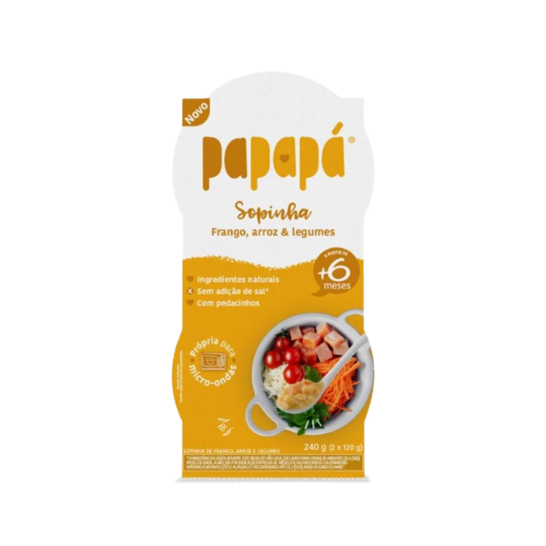 Sopinha Papapá Frango Arroz e Legumes 240g