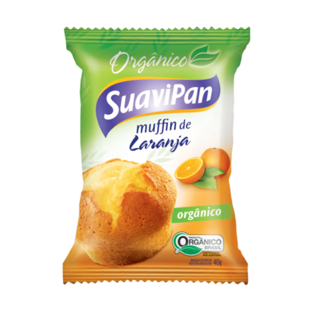 Muffin Orgânico Suavipan Laranja dp 12x40g