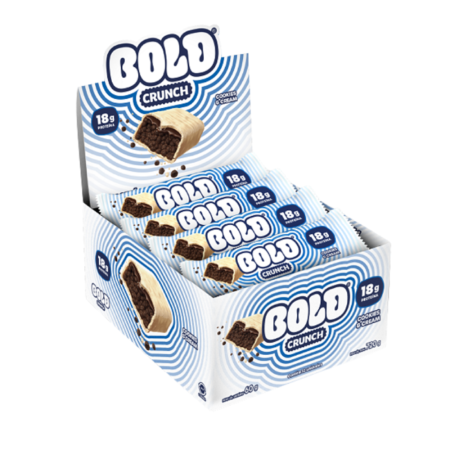 Barra de Proteína Bold Crunch Cookies & Cream dp 12x60g