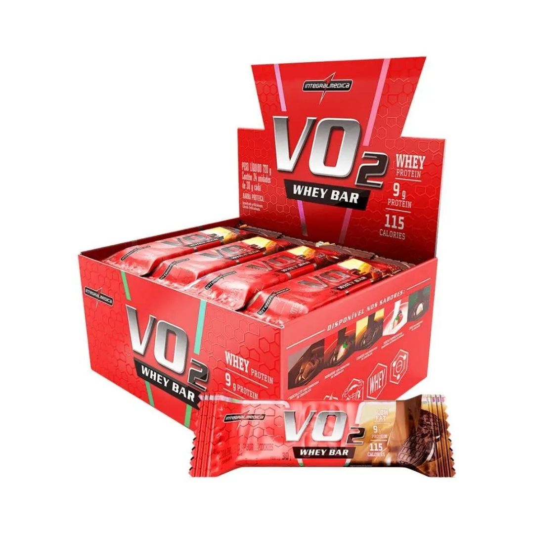 Barra Integralmedica VO2 Whey Cookies N'Cream dp 12x30g