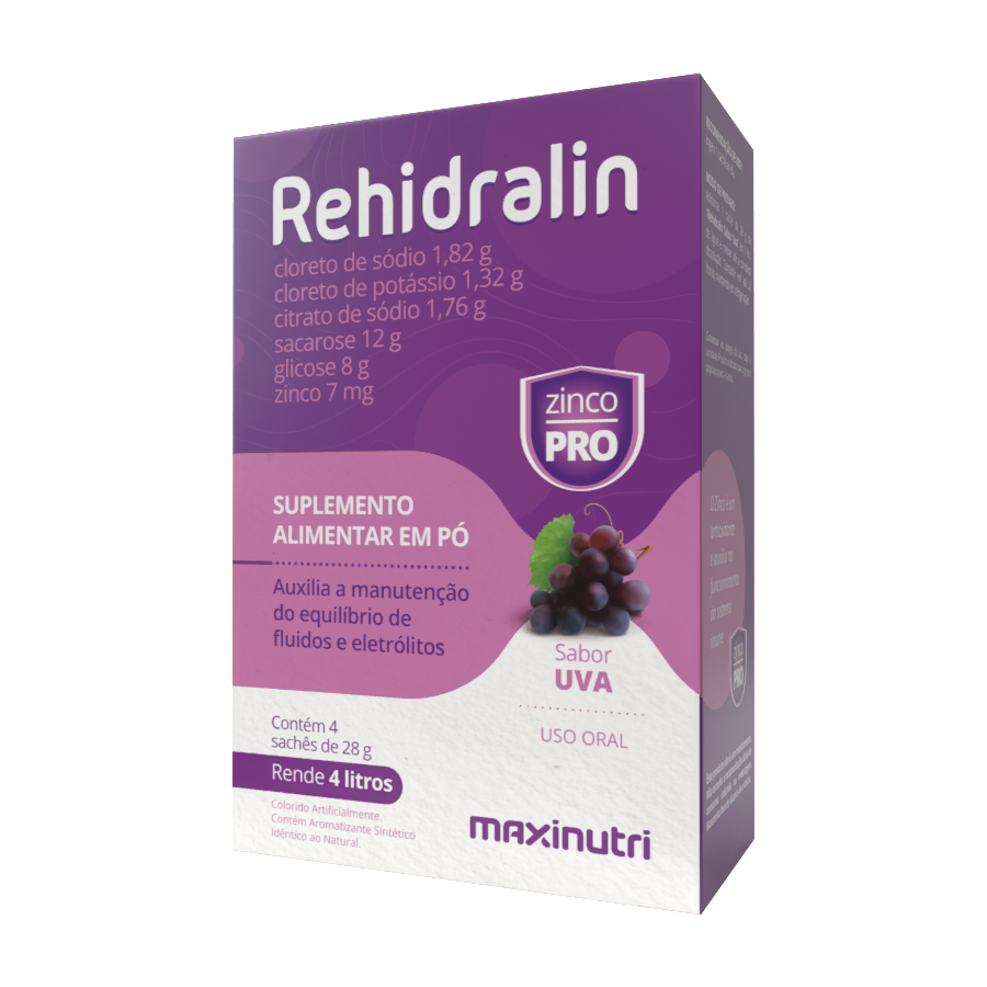 Rehidralin 04 Maxinutri Uva envelopes 28g