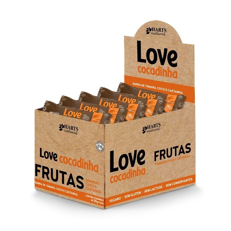 Barra Love Harts Cocadinha dp 24x25g