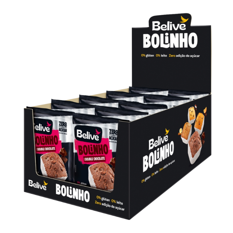 Bolinho Belive Double Chocolate dp 10x40g