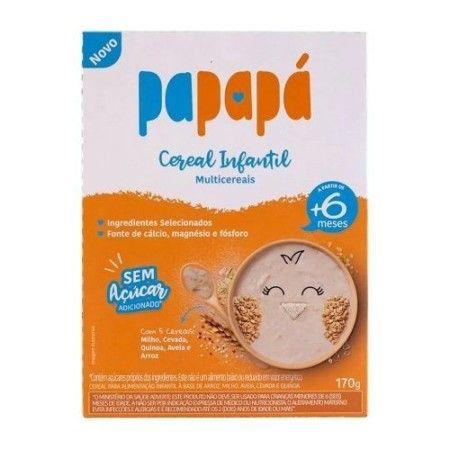 Cereal de Aveia Infantil Papapá Multicereais 170g