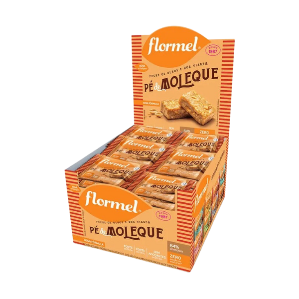 Tablete Zero Flormel Pé de Moleque dp 24x20g