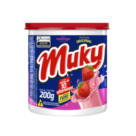 Achocolatado Bretzke Muky Morango Pote 200g