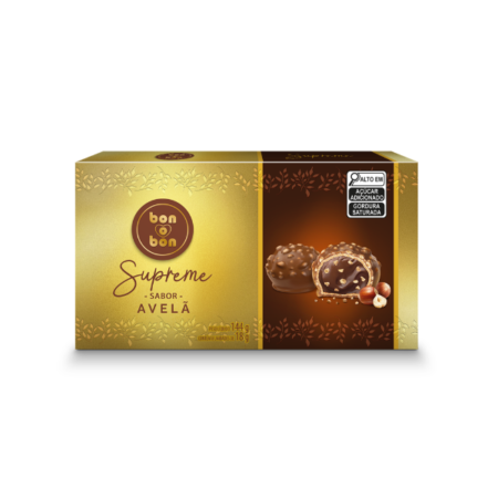 Bombom Arcor Bon o Bon Supreme Avelã dp 8x18g