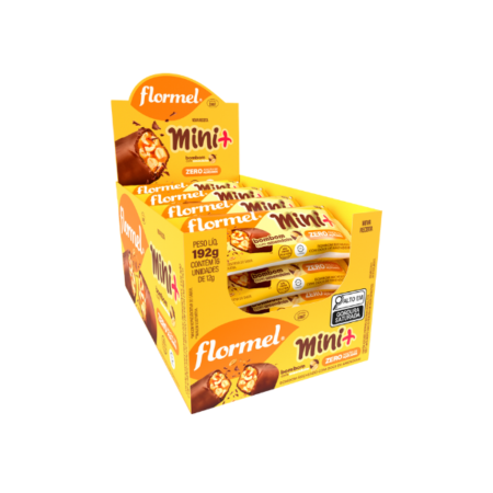 Bombom Mini+ Flormel Amendoim dp 16x12g