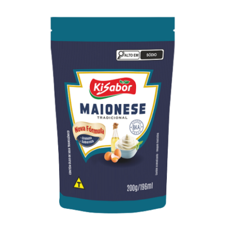 Maionese Kisabor Tradicional Sachê 200g