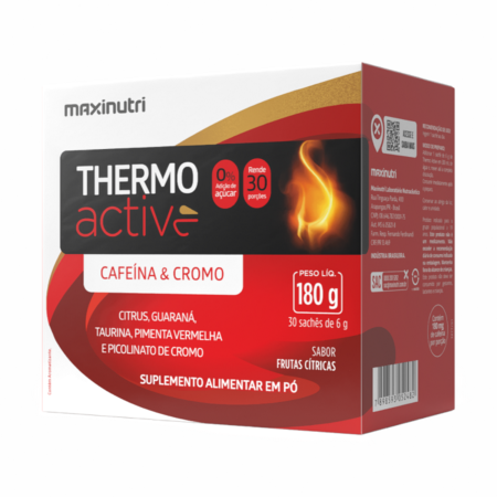 Thermo Active Maxinutri Termogênico Frutas Cítricas Sachê 30x6g
