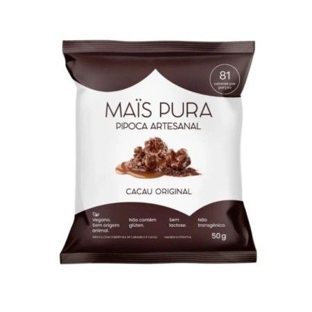 Pipoca Mais Pura Cacau Original 50g