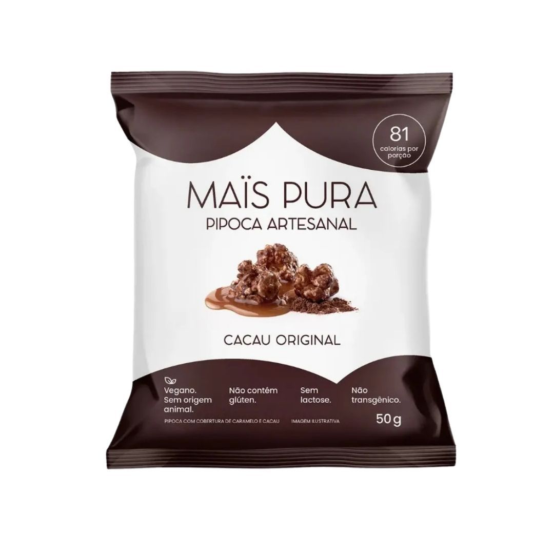 Pipoca Mais Pura Cacau Original 50g