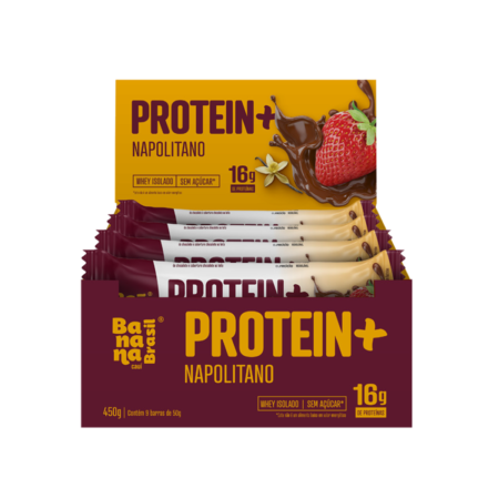 Barra Protein+ Banana Brasil Napolitano dp 9x50g
