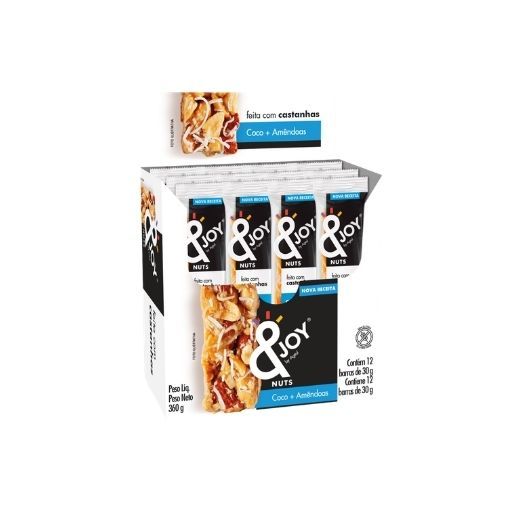 Joy Nuts Enova Coco e Amêndoa dp 12x30g