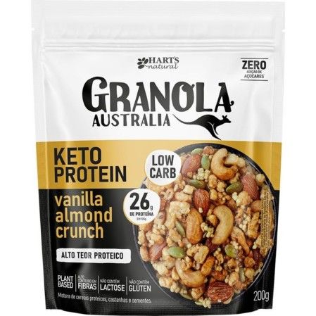 Granola Australia Low Carb Keto Protein Harts Vanilla Almond Crunch 200g