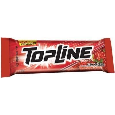 Chiclete Arcor Topline Morango Zero DP 20x6,7g