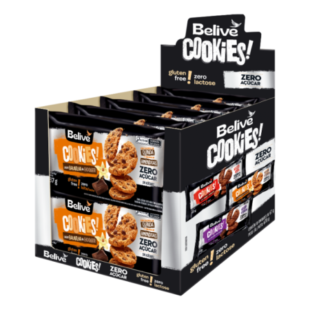 Cookies Belive Baunilha com Gotas de Chocolate dp 10x67g