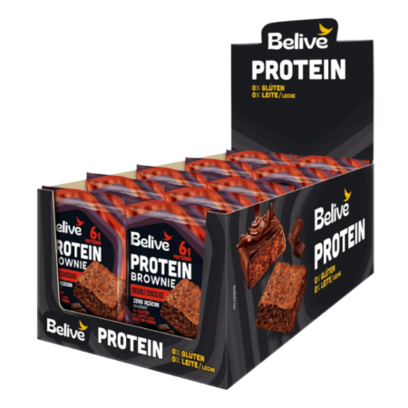 Brownie Protein Belive Double Chocolate dp 10x40g