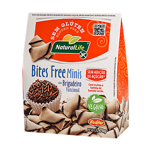 Bites Free Minis Naturallife Brigadeiro 70g