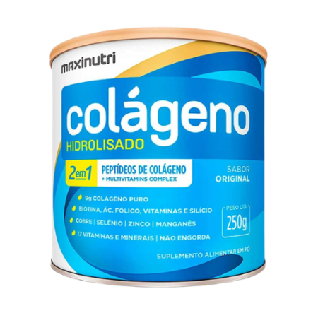 Colágeno Hidrolisado 2em1 Maxinutri Original 250g
