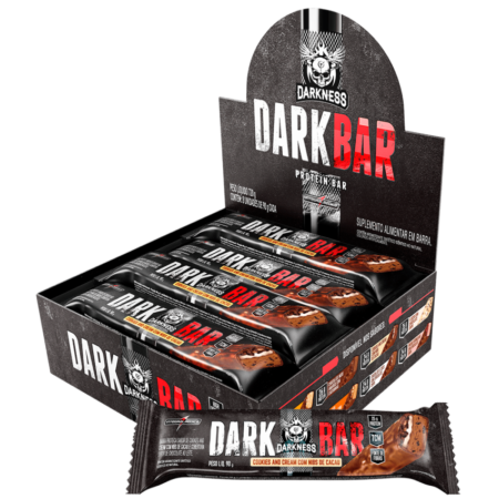 Barra Dark Bar Darkness Cookies & Cream com Nibs dp 8x90g