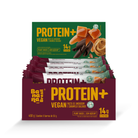 Barra Protein+ Banana Brasil Caramelo Salgado dp 9x50g