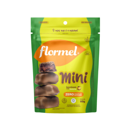 Mini Bombom Zero Flormel Banana 60g