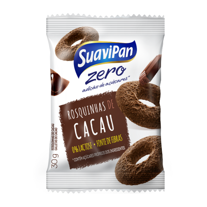 Rosquinha Suavipan Cacau dp 12x30g