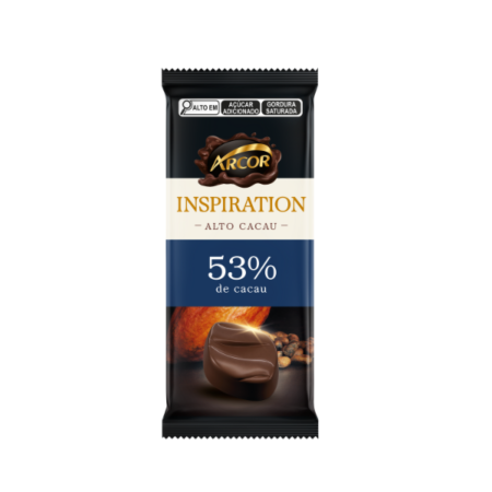 Tablete Arcor Chocolate Amargo Cacau dp 12x60g