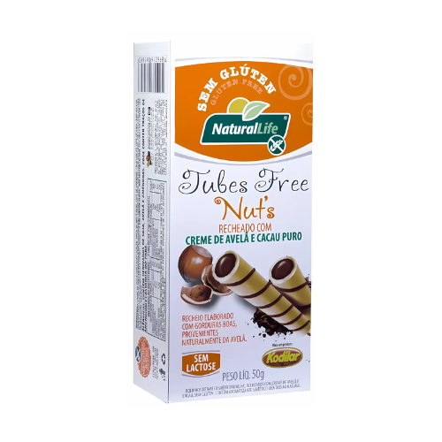 Tubes Free Naturallife Creme de Avelã e Cacau 50g