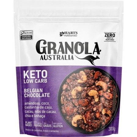 Granola Australia Keto Low Carb Belgian Harts Chocolate 300g