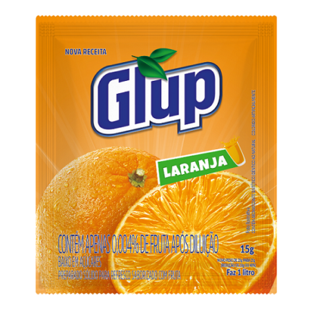 Refresco Glup Laranja dp 15x15g