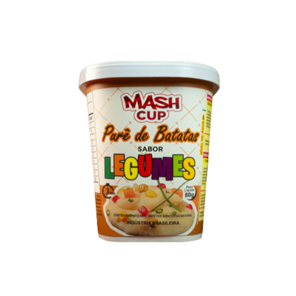 Pure de Batata MashCup Instantâneo Legumes 80g