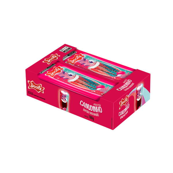 Canudinhos Docile Frutas Vermelhas 12x15g