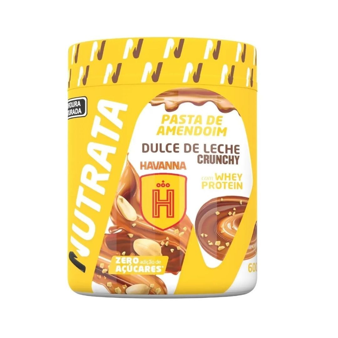 Whey Nutrata Pasta de Amendoim Dulche de Leche Crunchy Havanna 600g
