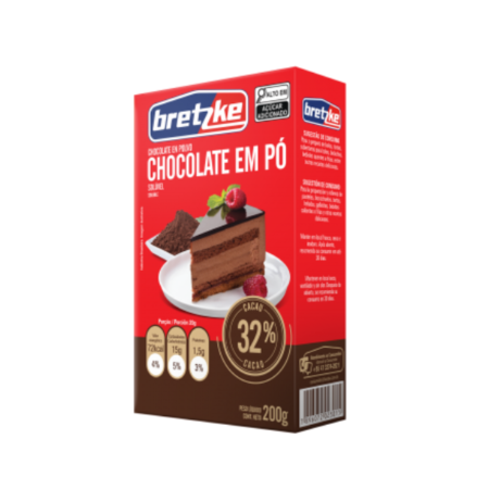 Chocolate Bretzke em Pó 32% Cacau Caixa 200g